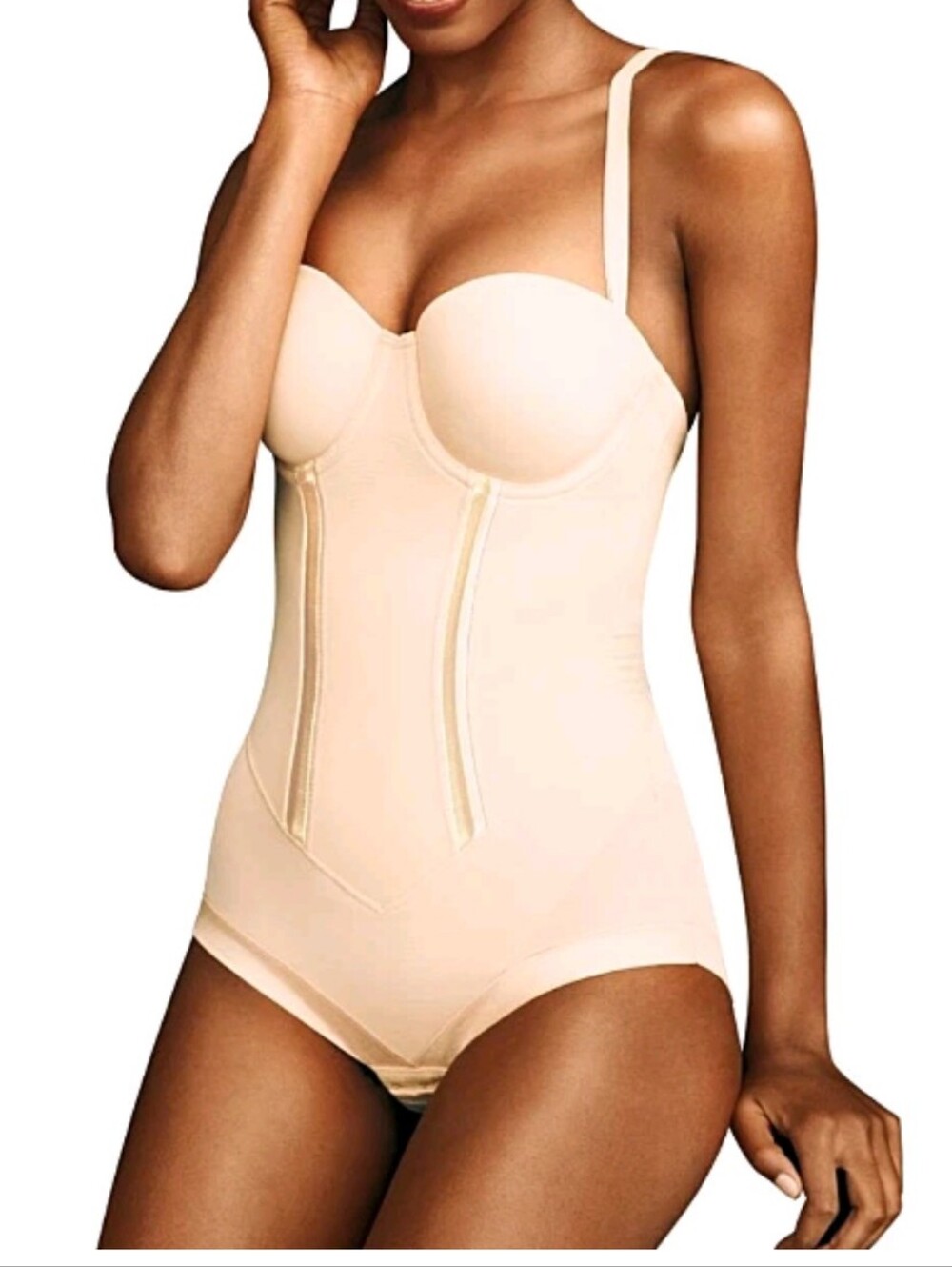 NWT Maidenform Nude Shaping Bodysuit Sz 38 B